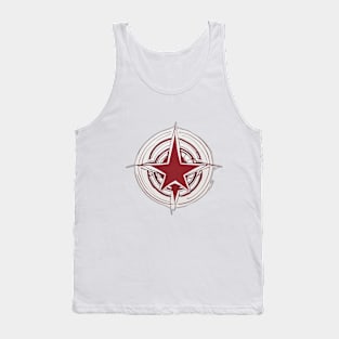 Red Star Emblem Graphic Tee Design No. 508 Tank Top